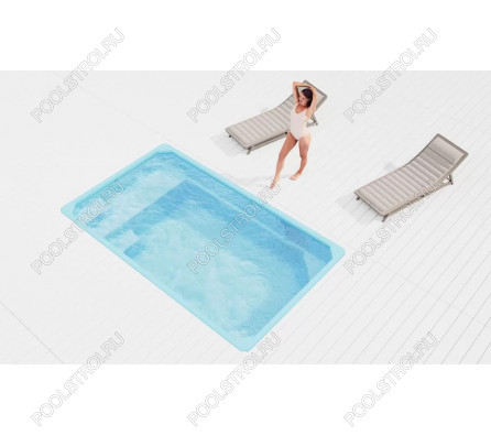 Композитный бассейн Сити 400 PREMIUM (4х2,35х1,4м) Серия GRANIT
